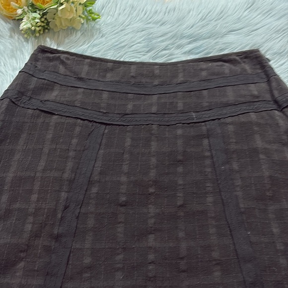 Prana Erin Black Striped Skirt sz 4 - Picture 3 of 11